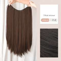 Tóc Giả Kẹp Dải 5 Phím Cao Cấp (Thẳng & Xoăn) – Tơ Mềm Tự Nhiên, Kẹp Chắc, Nối Dày Tóc Nhanh Chóng