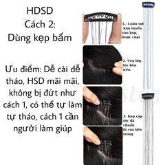 Set 200 Sợi Kim Tuyến Highlight Nối Tóc Lấp Lánh – Buộc Nhanh Không Gãy Rụng, Tái Sử Dụng Nhiều Lần