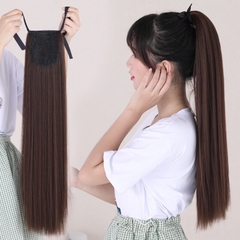 [SỈ TÓC GIẢ] Tóc Giả Cột Thẳng Tự Nhiên – Tóc Buộc Đuôi Ngựa Dài Mịn Như Tóc Thật, Dễ Sử Dụng