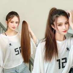 [SỈ TÓC GIẢ] Tóc Giả Ngoạm Thẳng Dài 55-60Cm Thanh Lịch – Kẹp Ngoạm Nhanh Gọn, Tóc Tơ Cao Cấp Như Thật Dễ Sử Dụng