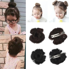 [SỈ TÓC GIẢ] Set 2 Búi Tóc Giả Mini Cho Bé – Tóc Búi Kẹp Nhỏ Xinh Tự Nhiên Như Tóc Thật Đáng Yêu