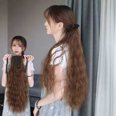 [SỈ TÓC GIẢ] Tóc Giả Cột Sóng Xù Năng Động – Tóc Buộc Đuôi Ngựa Xù Dài Trẻ Trung Mịn Như Tóc Thật, Dễ Sử Dụng