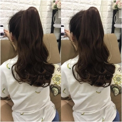 [SỈ TÓC GIẢ] Tóc Giả Ngoạm Xoăn Lửng 40-45Cm Tự Nhiên – Kẹp Ngoạm Nhanh Gọn, Tóc Tơ Cao Cấp Như Thật Dễ Sử Dụng