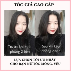 [SỈ TÓC GIẢ] Tóc Giả Kẹp Phồng Tạo Độ Dày Độ Dài 28-32Cm – Tóc Phím Phồng Tự Nhiên Cao Cấp Giấu Kẹp Siêu Khéo