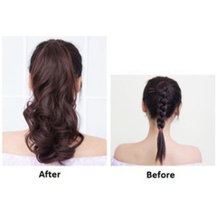 [SỈ TÓC GIẢ] Tóc Giả Ngoạm Xoăn Lửng 40-45Cm Tự Nhiên – Kẹp Ngoạm Nhanh Gọn, Tóc Tơ Cao Cấp Như Thật Dễ Sử Dụng
