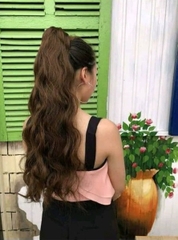 [SỈ TÓC GIẢ] Tóc Giả Ngoạm Sóng Xù Dài 55-60Cm Trẻ Trung – Kẹp Ngoạm Nhanh Gọn, Tóc Tơ Cao Cấp Như Thật Dễ Sử Dụng