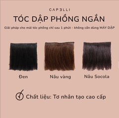 Tóc Giả Phím Phồng Mini 10cm – Kẹp Phồng Tạo Độ Dày Tự Nhiên, Giấu Mỏng Tóc Hiệu Quả