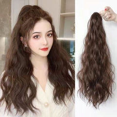 [SỈ TÓC GIẢ] Tóc Giả Ngoạm Sóng Xù Dài 55-60Cm Trẻ Trung – Kẹp Ngoạm Nhanh Gọn, Tóc Tơ Cao Cấp Như Thật Dễ Sử Dụng