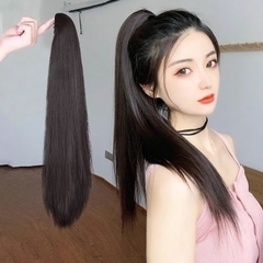 Tóc Giả Ngoạm Thẳng Dài 55-60Cm Thanh Lịch – Kẹp Ngoạm Nhanh Gọn, Tóc Tơ Cao Cấp Như Thật Dễ Sử Dụng