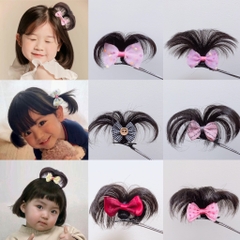 Kẹp Tóc Nơ Cho Bé Cao Cấp - Chỏm Tóc Cây Dừa Siêu Xinh Cho Bé Gái - Phụ Kiện Tóc Trẻ Em Sỉ Toàn Quốc