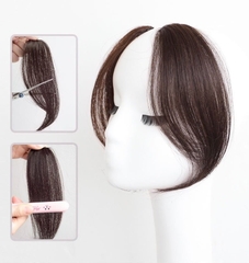 Tóc Giả Mái Dài Layer Kẹp Cao Cấp – Mái Tỉa Lơi & Mái Tự Nhiên, Tơ Mềm Như Tóc Thật, Phong Cách Hàn Quốc
