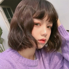 Tóc Giả Nguyên Đầu Sóng Xù Ngắn Vic Xù Có Da Đầu Mái Thưa Tóc Bộ Lưới Hoa Cao Cấp Mềm Mịn Tự Nhiên Như Tóc Thật