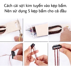 Set 200 Sợi Kim Tuyến Highlight Nối Tóc Lấp Lánh – Buộc Nhanh Không Gãy Rụng, Tái Sử Dụng Nhiều Lần