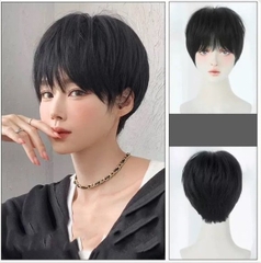 Tóc Giả Nguyên Đầu Tomboy Tém Ngắn Có Da Đầu Tóc Bộ Lưới Hoa Cao Cấp Mềm Mượt Tự Nhiên Như Tóc Thật