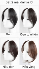 Tóc Giả Mái Dài Layer Kẹp Cao Cấp – Mái Tỉa Lơi & Mái Tự Nhiên, Tơ Mềm Như Tóc Thật, Phong Cách Hàn Quốc