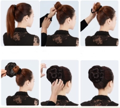 Tóc Giả Búi Hoa Dạng Kẹp Siêu Đẹp – Búi Tóc Giả Tơ Mềm Tự Nhiên, Dễ Dùng, Gọn Nhẹ, 5 Màu Hot