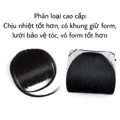 Tóc Giả Mái Dày Có Mai Cao Cấp Kẹp Tóc – Mái Bằng Tự Nhiên, Che Trán Hiệu Quả, Tơ Mềm Như Thật