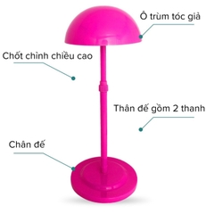 [SỈ TÓC GIẢ] Kệ Treo Tóc Giả Điều Chỉnh Chiều Cao Tiện Lợi, Chắc Chắn - Kẹp Giữ Tóc Giả Chuyên Dụng
