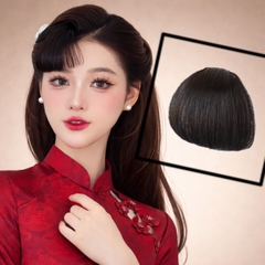 Tóc Giả Mái Dày Cao Cấp Kẹp Đỉnh Đầu – Mái Bằng Tự Nhiên, Che Trán Hiệu Quả, Tơ Mềm Như Thật
