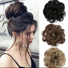 Tóc Giả Búi Xoăn Dạng Cột Cao Cấp – Búi Tóc Giả Tơ Mềm Tự Nhiên, Dễ Dùng, Gọn Nhẹ, 4 Màu Hot