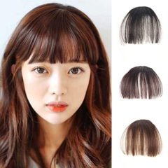Tóc Giả Mái Thưa Không Mai Cao Cấp – Mái Tự Nhiên, Tơ Mềm Như Thật, Dễ Tạo Kiểu Kẹp Đỉnh Đầu