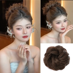 Tóc Giả Búi Xoăn Dạng Ngoạm Siêu Đẹp – Búi Tóc Giả Tơ Mềm Tự Nhiên, Dễ Dùng, Gọn Nhẹ, 4 Màu Hot
