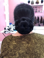 Tóc Giả Búi Hoa Dạng Kẹp Siêu Đẹp – Búi Tóc Giả Tơ Mềm Tự Nhiên, Dễ Dùng, Gọn Nhẹ, 5 Màu Hot