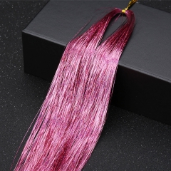 Set 200 Sợi Kim Tuyến Highlight Nối Tóc Lấp Lánh – Buộc Nhanh Không Gãy Rụng, Tái Sử Dụng Nhiều Lần