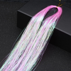 Set 200 Sợi Kim Tuyến Highlight Nối Tóc Lấp Lánh – Buộc Nhanh Không Gãy Rụng, Tái Sử Dụng Nhiều Lần