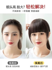 Tóc Giả Mái Dày Cao Cấp Kẹp Đỉnh Đầu – Mái Bằng Tự Nhiên, Che Trán Hiệu Quả, Tơ Mềm Như Thật
