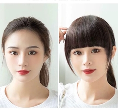 Tóc Giả Mái Dày Cao Cấp Kẹp Đỉnh Đầu – Mái Bằng Tự Nhiên, Che Trán Hiệu Quả, Tơ Mềm Như Thật