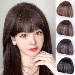 Tóc Giả Mái Thưa Không Mai Cao Cấp – Mái Tự Nhiên, Tơ Mềm Như Thật, Dễ Tạo Kiểu Kẹp Đỉnh Đầu