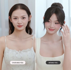 Tóc Giả Mái Dài Layer Kẹp Cao Cấp – Mái Tỉa Lơi & Mái Tự Nhiên, Tơ Mềm Như Tóc Thật, Phong Cách Hàn Quốc