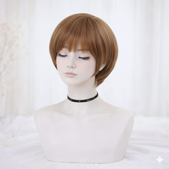 Tóc Giả Nguyên Đầu Tomboy Tém Ngắn Có Da Đầu Tóc Bộ Lưới Hoa Cao Cấp Mềm Mượt Tự Nhiên Như Tóc Thật