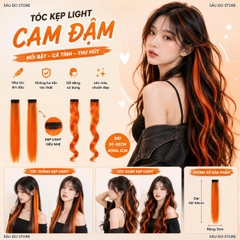 [SỈ TÓC GIẢ] Kẹp Tóc Gảy Light - Tóc Giả Kẹp Màu Highlight Cá Tính, Gắn Nhanh Không Hư Tóc