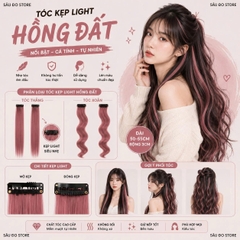 [SỈ TÓC GIẢ] Kẹp Tóc Gảy Light - Tóc Giả Kẹp Màu Highlight Cá Tính, Gắn Nhanh Không Hư Tóc