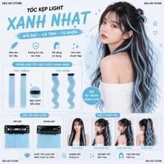 [SỈ TÓC GIẢ] Kẹp Tóc Gảy Light - Tóc Giả Kẹp Màu Highlight Cá Tính, Gắn Nhanh Không Hư Tóc