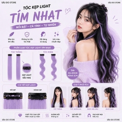 [SỈ TÓC GIẢ] Kẹp Tóc Gảy Light - Tóc Giả Kẹp Màu Highlight Cá Tính, Gắn Nhanh Không Hư Tóc