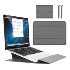 Bao da chống sốc cao cấp kết hợp giá đỡ tản nhiệt cho Laptop