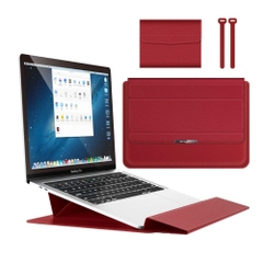 Bao da chống sốc cao cấp kết hợp giá đỡ tản nhiệt cho Laptop