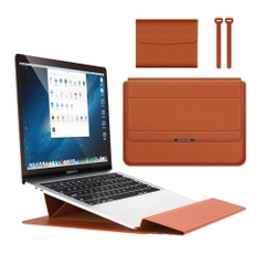 Bao da chống sốc cao cấp kết hợp giá đỡ tản nhiệt cho Laptop
