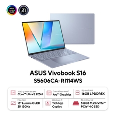 ASUS Vivobook S16 Ultra 5 225H 16GB 512GB 16.0inch 3K OLED (S5606CA-RI114WS)