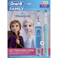 Combo bàn chải điện cho gia đình (1 Pro 100 người lớn + 1 Pro 100 trẻ em)