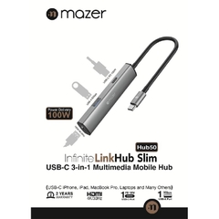 Cổng chuyển đổi MAZER 4K/30Hz InfiniteHub 3 in 1 Hub50