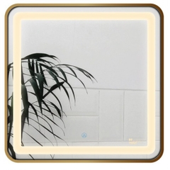 Gương led vuông 60x60cm GLS ánh sáng trong khung viền nhôm