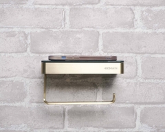 Lô giấy vệ sinh EcoBath EC3070BGB màu vàng + đen mờ