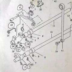 Bộ nâng hạ bắt cầu cưa 1 kim JUKI
