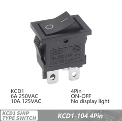 Công tắc KCD4 màu đen 16A/20A
