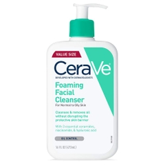 Cerave Srm Da Dầu - Xanh Ngọc 473Ml (Cty)