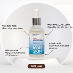 Icon Skin Peel Da Anti-Acne Smart Peel System 18% 30Ml (Cty)
